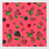 ラズベリーパターン ウィンドウサイン (シート)