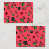 ラズベリーパターン ノートカード (正面/裏面)