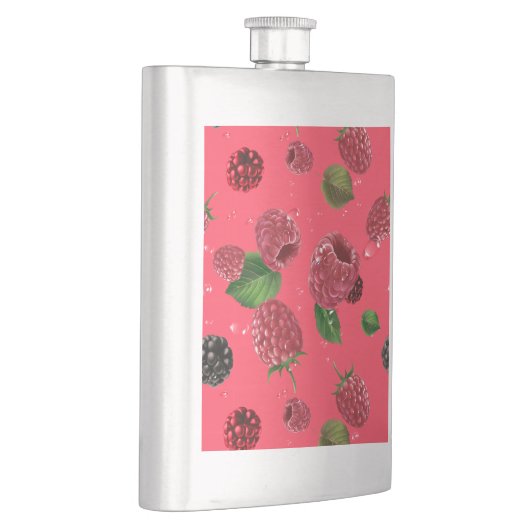 ラズベリーパターン フラスク (右)