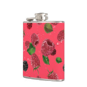 ラズベリーパターン フラスク (左)