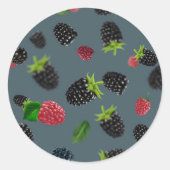ラズベリーパターン ラウンドシール (正面)