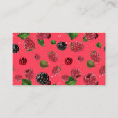 ラズベリーパターン 名刺 (正面)