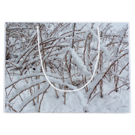 ラズベリーパッチの雪 – - ラージペーパーバッグ