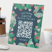 ラズベリーパッチ SCAN TO PAY カスタムQRコード 台座サイン (インサイチュ)