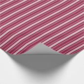 ラズベリービクトリアンストライプ ラッピングペーパー (角)