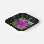 "ラズベリービーバーム"スクエア結婚の紙プレート ペーパープレート (傾斜あり)