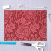 ラズベリーピンクとバラフローラデザイン。 薄葉紙 (クラフト)