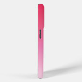 ラズベリーピンクのグラデーションカスタムモノグラム名 Case-Mate iPhoneケース (裏面 / 右)