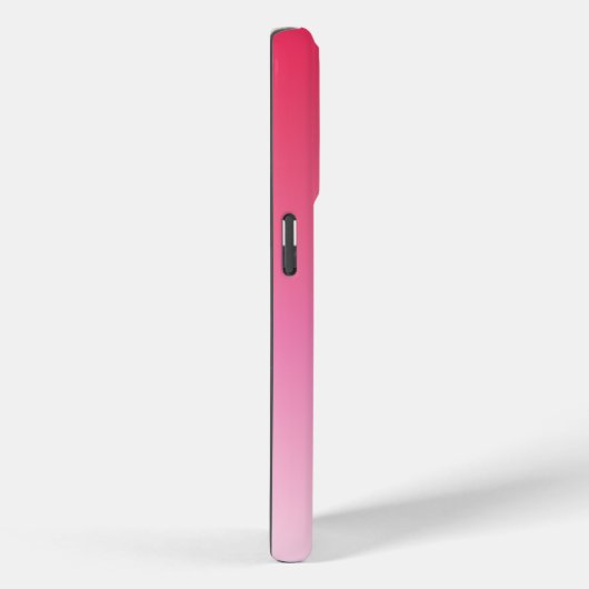 ラズベリーピンクのグラデーションカスタムモノグラム名 Case-Mate iPhoneケース (裏面 / 右)