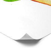 ラズベリーピンクのポピュシクル夏 ポスター (角)