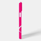ラズベリーピンクのモノグラム Case-Mate iPhone 15 カーケース iPhoneケース (裏面 / 右)