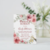ラズベリーピンクピーニーシャンパンブランチ&バブリーInv 招待状 (スタンド正面)