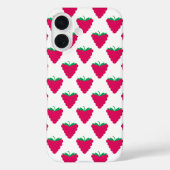 ラズベリーピンクフルーツベリー柄 Case-Mate iPhoneケース (裏面)