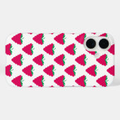 ラズベリーピンクフルーツベリー柄 Case-Mate iPhoneケース (裏面 (横))