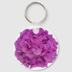 ラズベリーピンク紫陽花ピンク色マゼンタ色の花 キーホルダー