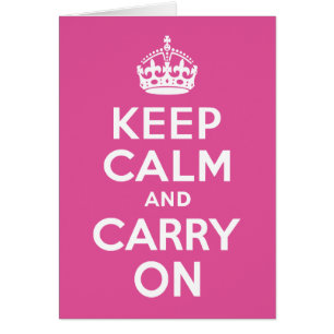 ラズベリーピンクKeep Calm and Carry On