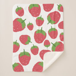 ラズベリーフルーツデザイン シェルパブランケット