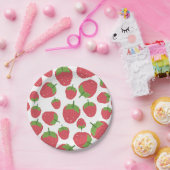 ラズベリーフルーツデザイン ペーパープレート (パーティー)