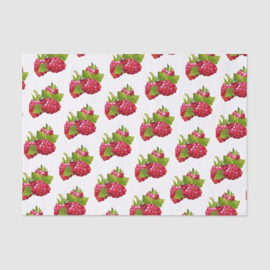 ラズベリーフルーツ缶詰 薄葉紙 (正面)