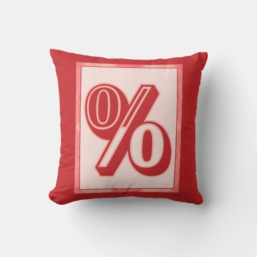 ラズベリープライドモノグラムのパーセントピロー クッション (正面)