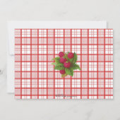 ラズベリーベビーシャワー招待状 招待状 (裏面)