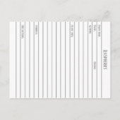 ラズベリーマテリアメディカハーブ勉強フラッシュカード ポストカード (裏面)