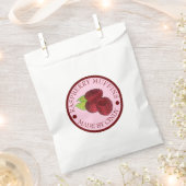 ラズベリーマフィンズ自家製ベリ焼いたー製 フェイバーバッグ (クリップ留めされた状態)