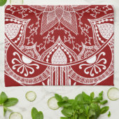 ラズベリーマンダラ キッチンタオル (折り畳み)