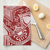 ラズベリーマンダラ キッチンタオル (四つ折り)