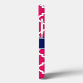 ラズベリーモロッコ#5海軍5c ESKモノグラム Case-Mate iPhoneケース (裏面 / 左)