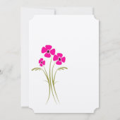 ラズベリーライムガーベラ結婚式招待状 招待状 (裏面)