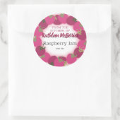 ラズベリーラズベリー果実ジャムゼリーのパイ缶詰 ラウンドシール (バッグ)