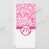 ラズベリーラブバード結婚式招待状 招待状 (裏面)