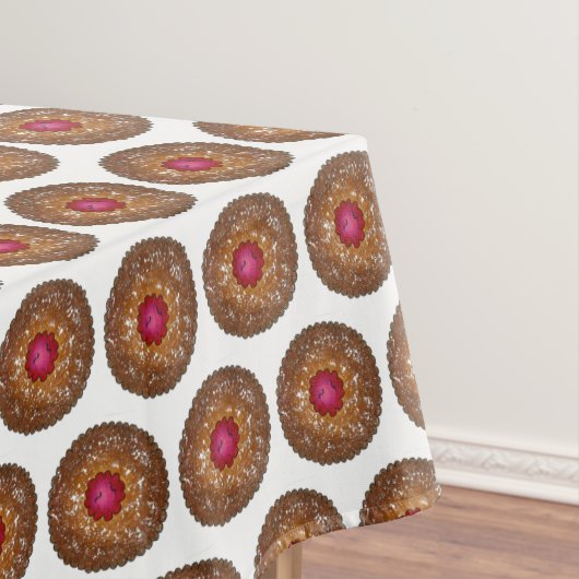 ラズベリーリンザートルテクリスマスクッキーベーキング テーブルクロス (インサイチュ)