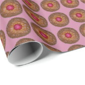 ラズベリーリンザートルテクリスマスクッキーホリデー ラッピングペーパー (ロールコーナー)