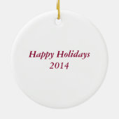 ラズベリーリンツァートホリデークリスマスクッキー セラミックオーナメント (裏面)