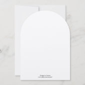 ラズベリーワインヴィンテージ結婚バード 招待状 (裏面)