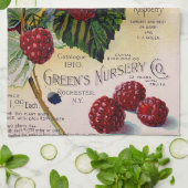 ラズベリーヴィンテージ子供部屋カタログ キッチンタオル (折り畳み)