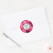 ラズベリー写真ジャム付き自家製 ラウンドシール (封筒)