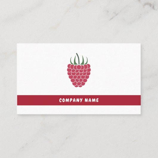 ラズベリー名刺 名刺 (裏面)