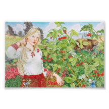 ラズベリー女性写真の拡大