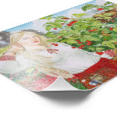 ラズベリー女性写真の拡大 フォトプリント            (角)