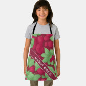 ラズベリー幾何パタカラフルーン エプロン (インサイチュ)