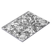 ラズベリー手描きパターン ノートブック (左側)