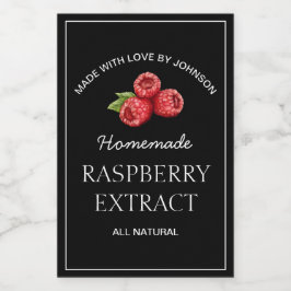 ラズベリー抽出ラベル ワインラベル