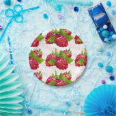 ラズベリー果実 ペーパープレート (パーティー)