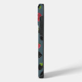 ラズベリー柄 2 iPhoneケース (左側面)