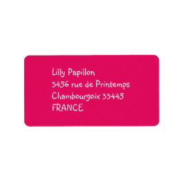 ラズベリー無地の類 ラベル