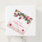 ラズベリー甘い水の色の女の子ベビーシャワー フェイバータグ (インサイチュ)