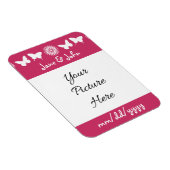 ラズベリー磁石のデイジーと蝶 マグネット (右側)